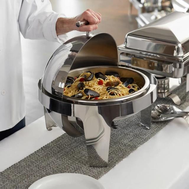 Where to find CHAFER, 6.5 QT. ROUND ROLLTOP POLISHED in New Orleans