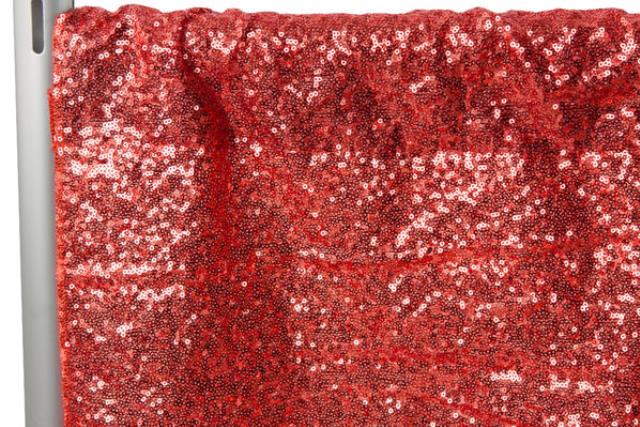Rental store for DRAPE, SEQUIN RED, 12  TALL X 4  WIDE in New Orleans LA