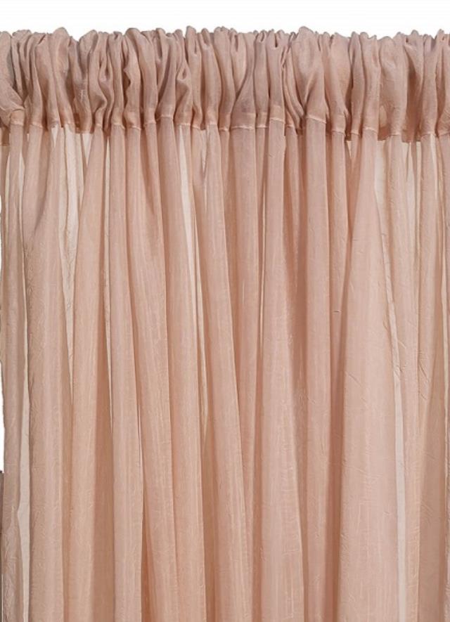 Rental store for DRAPE, LIGHT PLUM SHEER, 12  TALL X 5  W in New Orleans LA