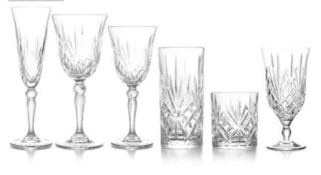 Rental store for MELODIA CUT CRYSTAL GLASSWARE in New Orleans LA