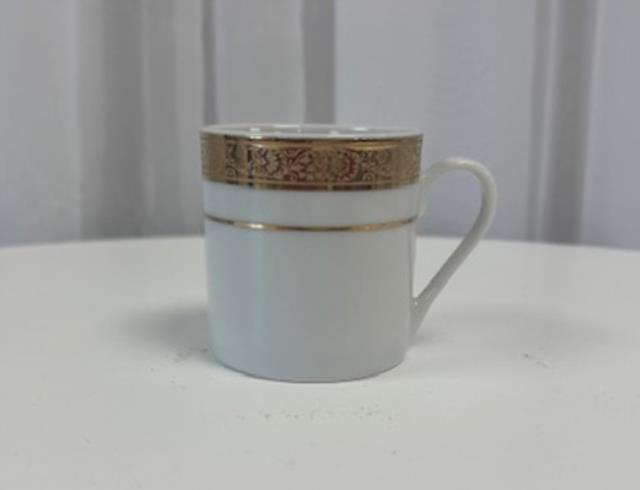 Rental store for CUP,  WHITE W GOLD RIM DEMITASSE 3.5 OZ. in New Orleans LA